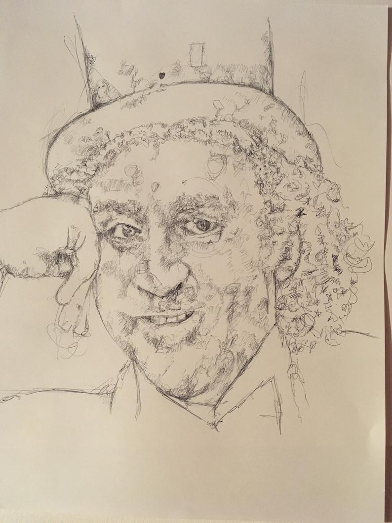 794x1059 willy wonka charlie the chocolate factory line ink drawing etsy - Factory Line Drawing