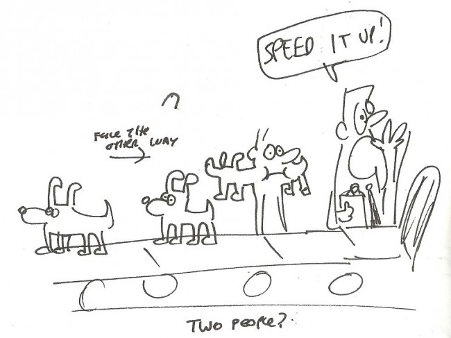 650x487 Anatomy Of A Gag The Comics Journal - Factory Line Drawing