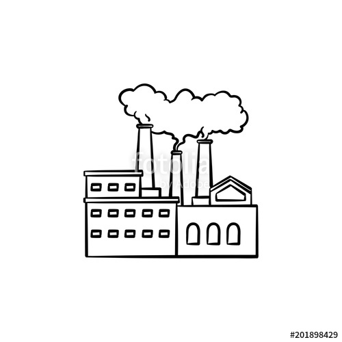 Factory Pollution Drawing at PaintingValley.com | Explore collection of ...