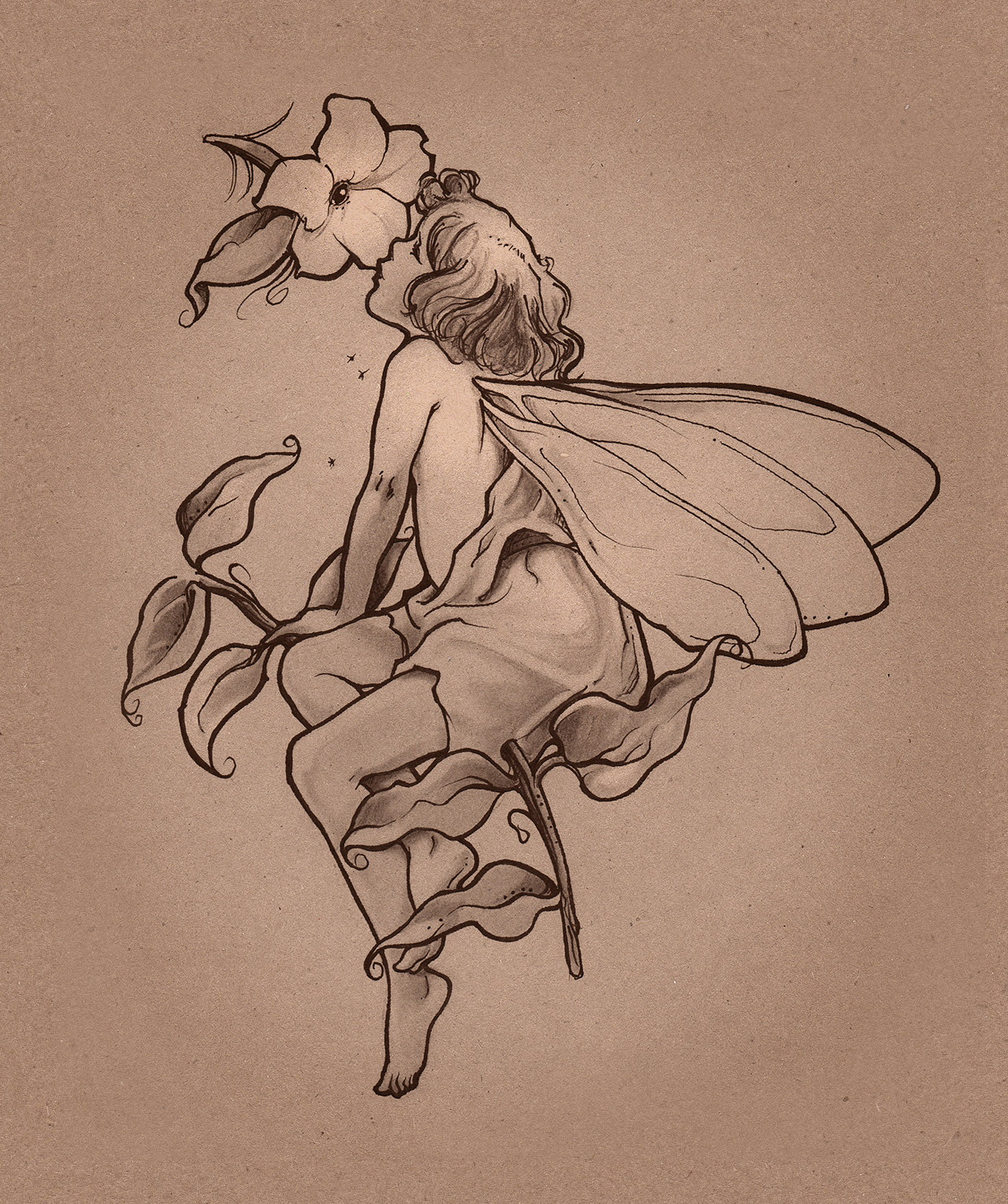 1280x1529 The Online Portfolio Of Saverio Castelli - Faerie Drawing