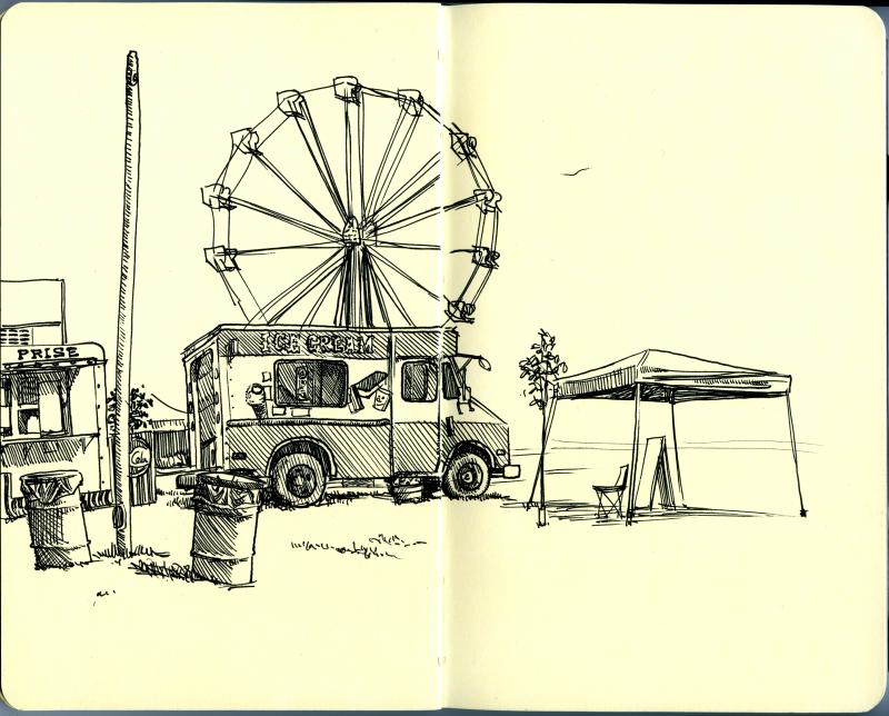 800x644 gallatin county fair urban sketchers - Fair Images For Drawing