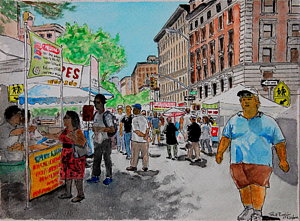 300x221 nyc street fair drawing - Fair Images For Drawing