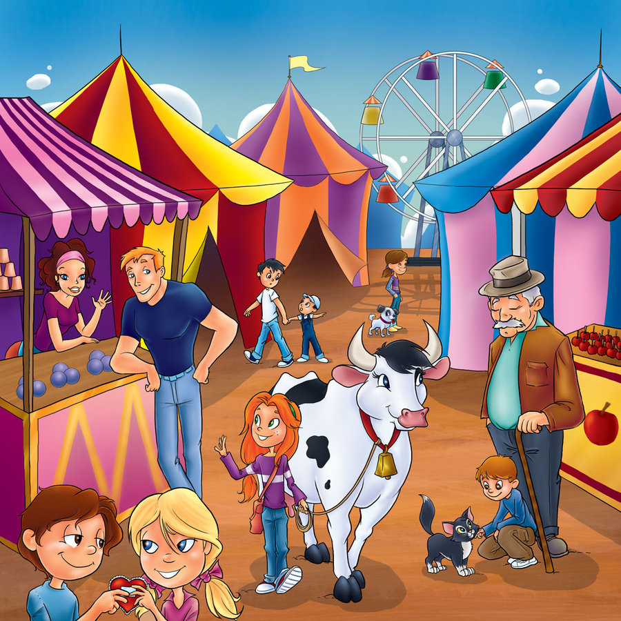 900x900 village fair drawing easy - Fair Images For Drawing