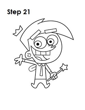 300x388 how to draw cosmo in drawings - Fairly Odd Parents Drawing
