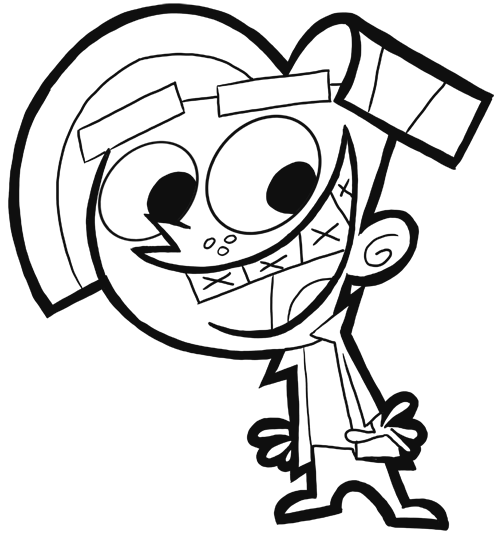 500x536 how to draw chester from fairly odd parents step - Fairly Odd Parents Drawing