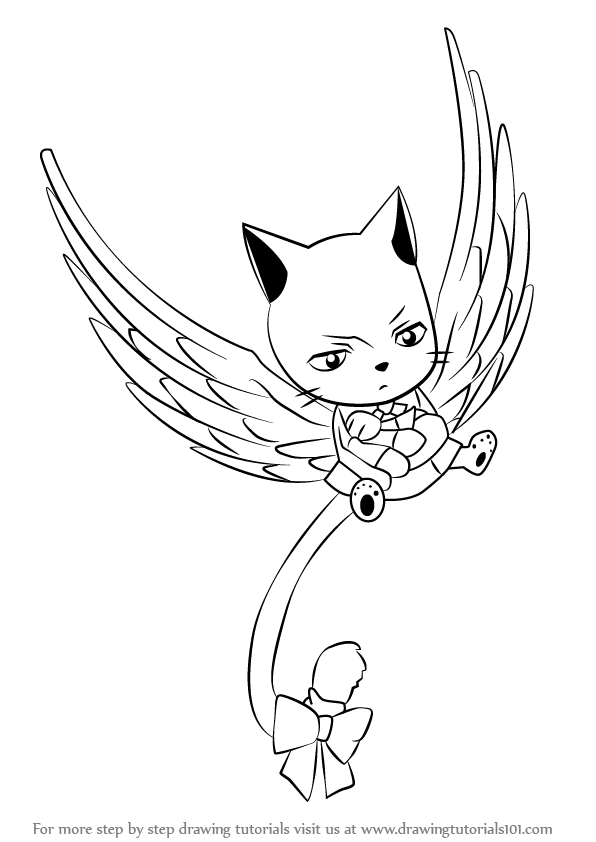 596x842 Learn How To Draw Carla From Fairy Tail - Fairy Black And White Drawings