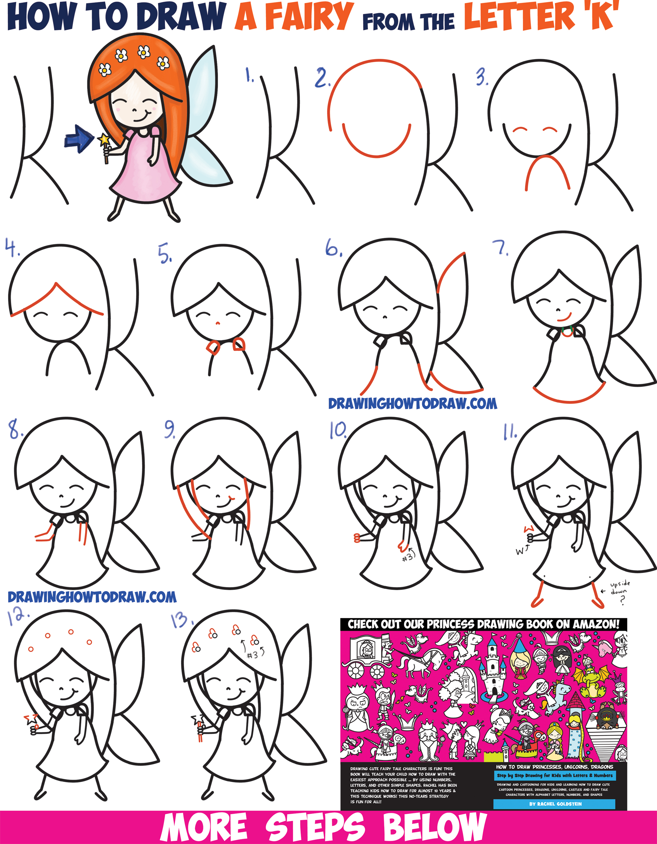 2300x2953 How To Draw A Cute Cartoon Fairy - Fairy Cartoon Drawing