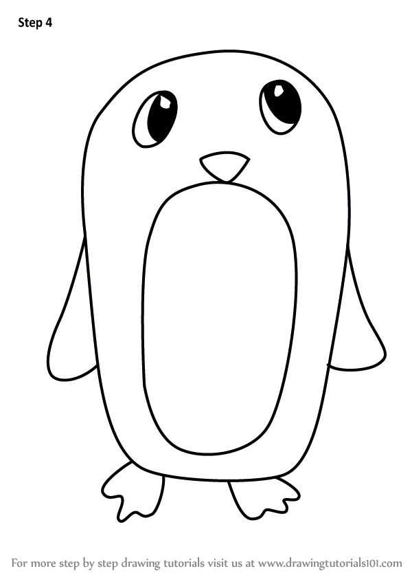 600x846 Learn How To Draw A Cartoon Fairy Penguin - Fairy Cartoon Drawing
