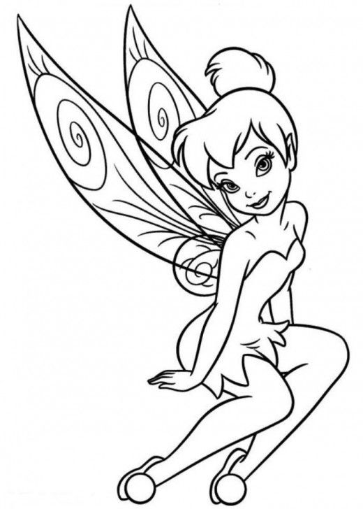 520x728 tinker bell fairies drawings - Fairy Cartoon Drawing