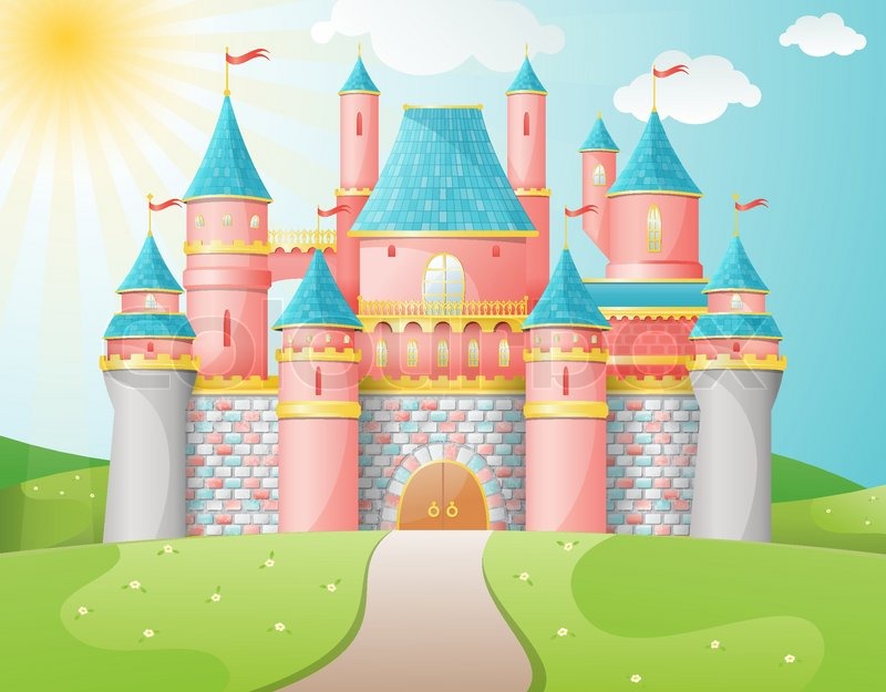 800x625 fairytale castle illustration stock vector colourbox - Fairy Castle Drawing