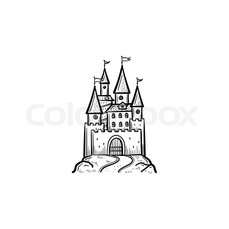 800x800 huge collection of 'fairytale castle drawing' download more than - Fairy Castle Drawing