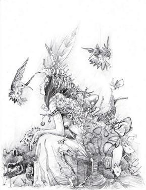 289x376 Pictures Fairies Drawings In Pencil - Fairy Drawing