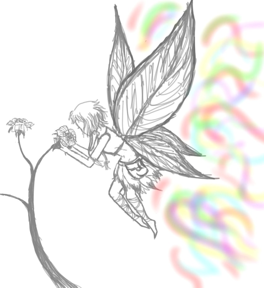 856x934 Pretty Fairy Drawing Cute Drawings - Fairy Drawing