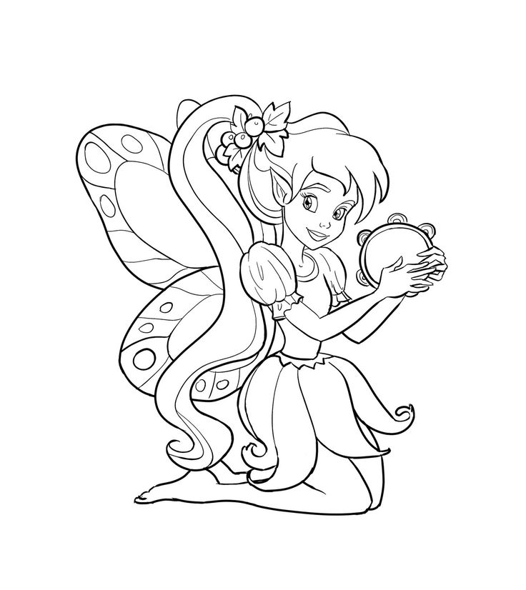 736x826 Here Are Two More Fairy Pictures To Colour - Fairy Drawing Book