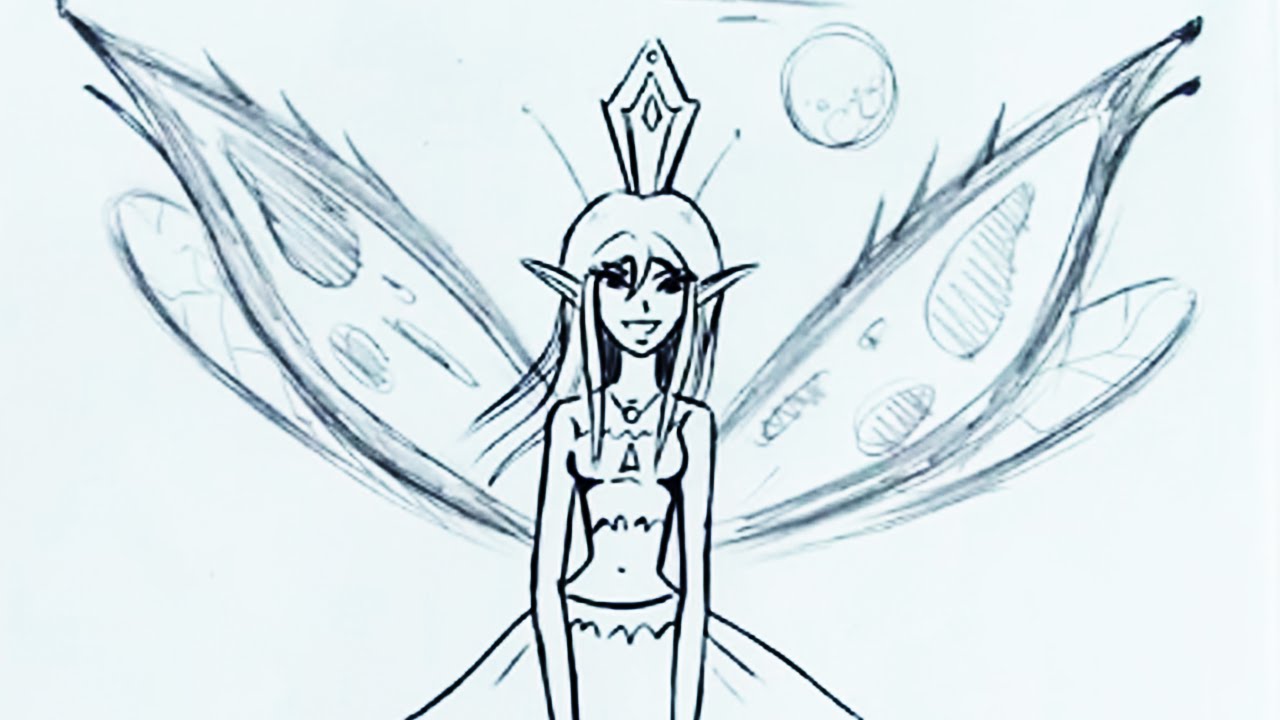 1280x720 How To Draw Fairy Wings - Fairy Drawing Book