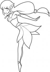 209x302 How To Draw A Fairy Girl Step - Fairy Drawing Easy