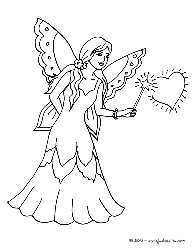 820x1061 Fairy Drawing A Heart With Her Magic Wand Kawaii - Fairy Drawing Images
