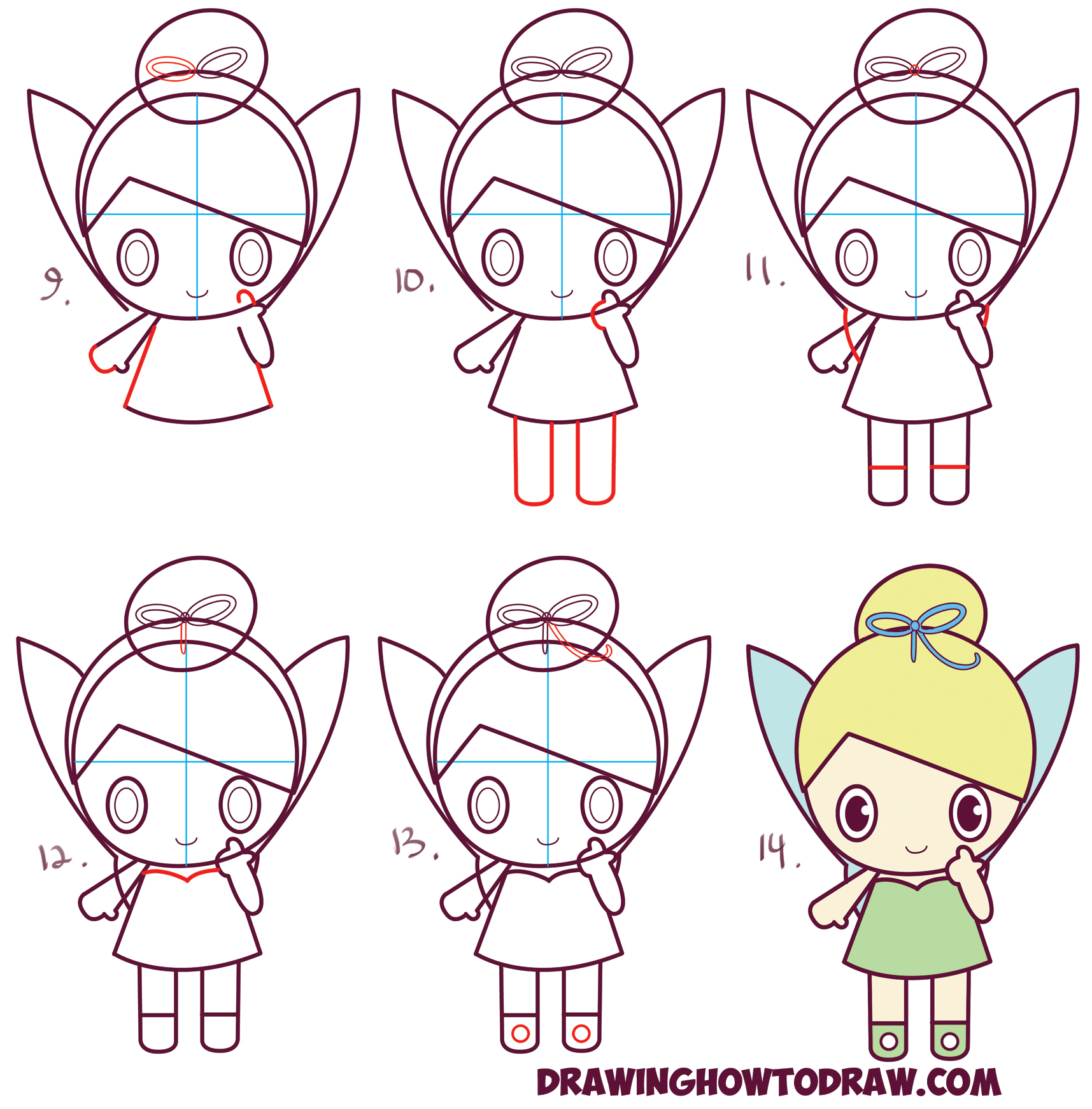 1715x1742 How To Draw Chibi Tinkerbell - Fairy Drawing Images
