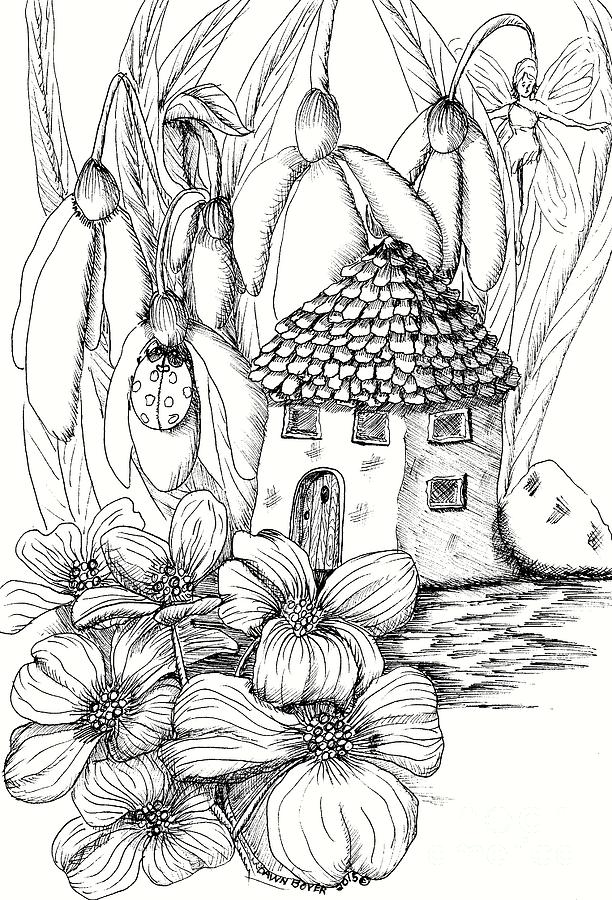 Fairy Garden Drawing at Explore collection of