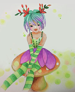 242x300 Fairy Garden Drawings Fine Art America - Fairy Garden Drawing