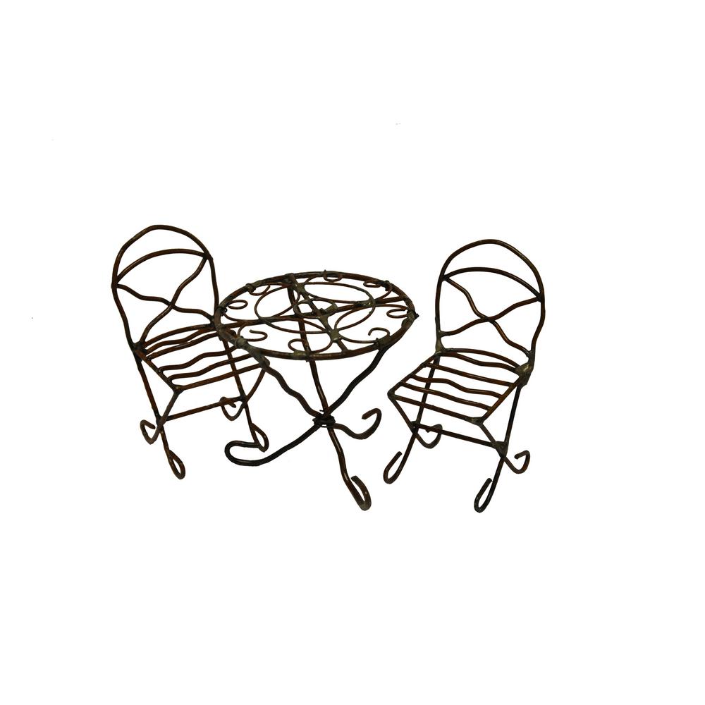 1000x1000 G F Products Rustic Fairy Garden Miniature Mini Bistro Set - Fairy Garden Drawing