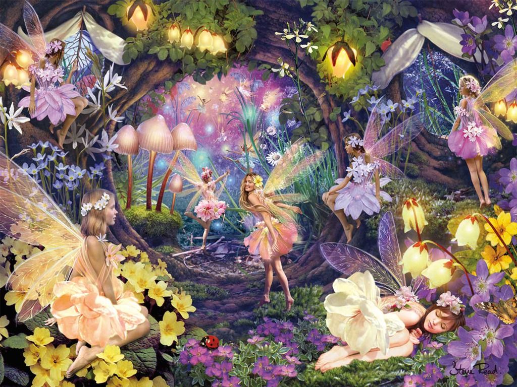 1024x768 fairy gardens jasper's gems fairy garden creative colour - Fairy Garden Drawing