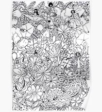 210x230 Black And White Fairy Garden Drawing Gifts Merchandise Redbubble - Fairy Garden Drawing