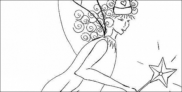 589x299 How To Draw A Fairy Princess Printable Lovely Fairy Princess - Fairy Princess Drawing