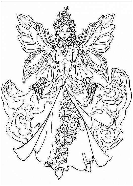 538x754  - Fairy Princess Drawing