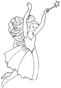 214x310 Pencil Drawing Of A Fairy - Fairy Princess Drawing