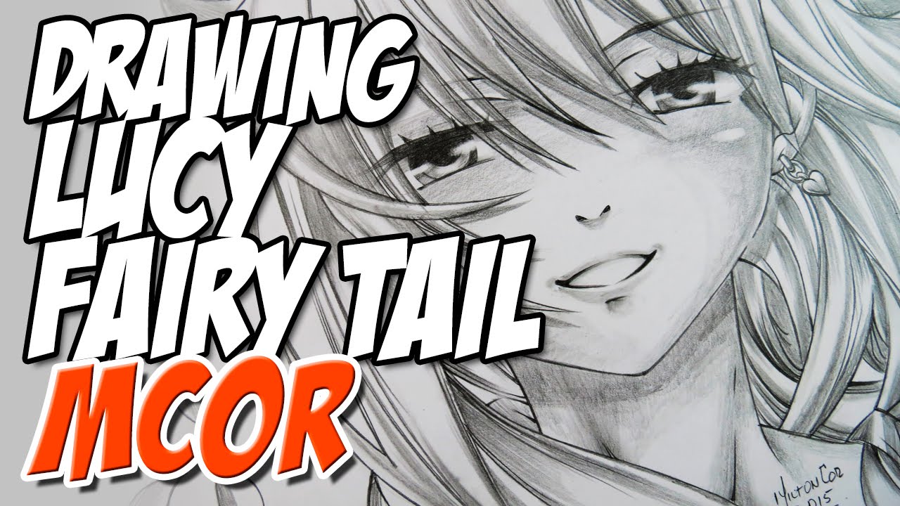 1280x720 drawing lucy heartfilia from fairy tail anime - Fairy Tail Anime Drawings