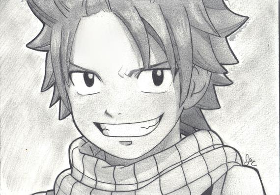 570x397 fairy tail anime drawings in pencil hd wallpaper gallery - Fairy Tail Anime Drawings