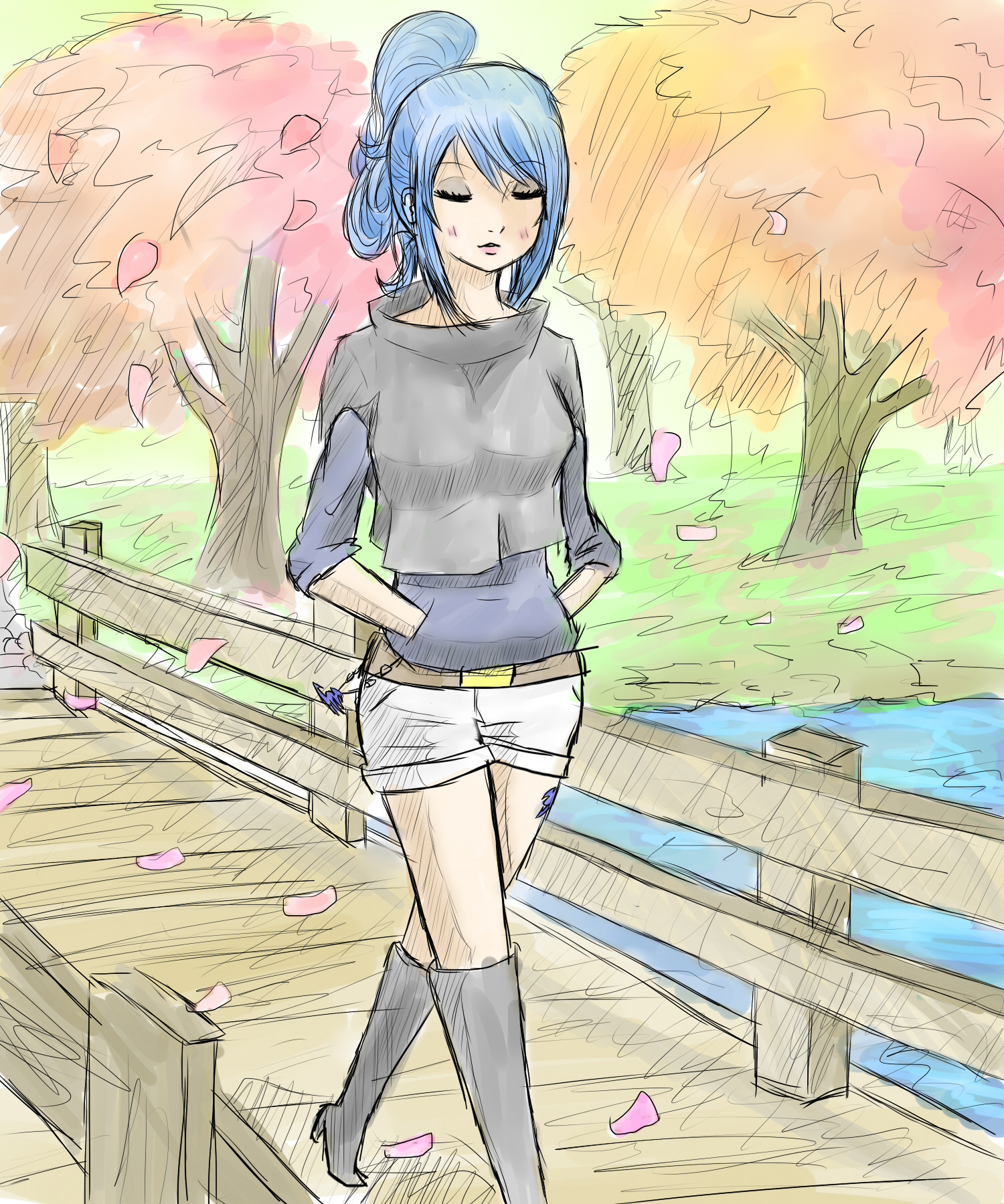 1500x1800 juvia loxar fairy tail drawing image - Fairy Tail Anime Drawings