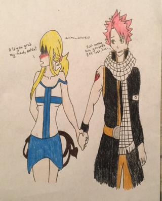 320x398 Nalu Drawings On Paigeeworld Pictures Of Nalu - Fairy Tail Anime Drawings