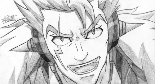 500x272 Awesome Laxus Drawing!! Shared - Fairy Tail Anime Drawings
