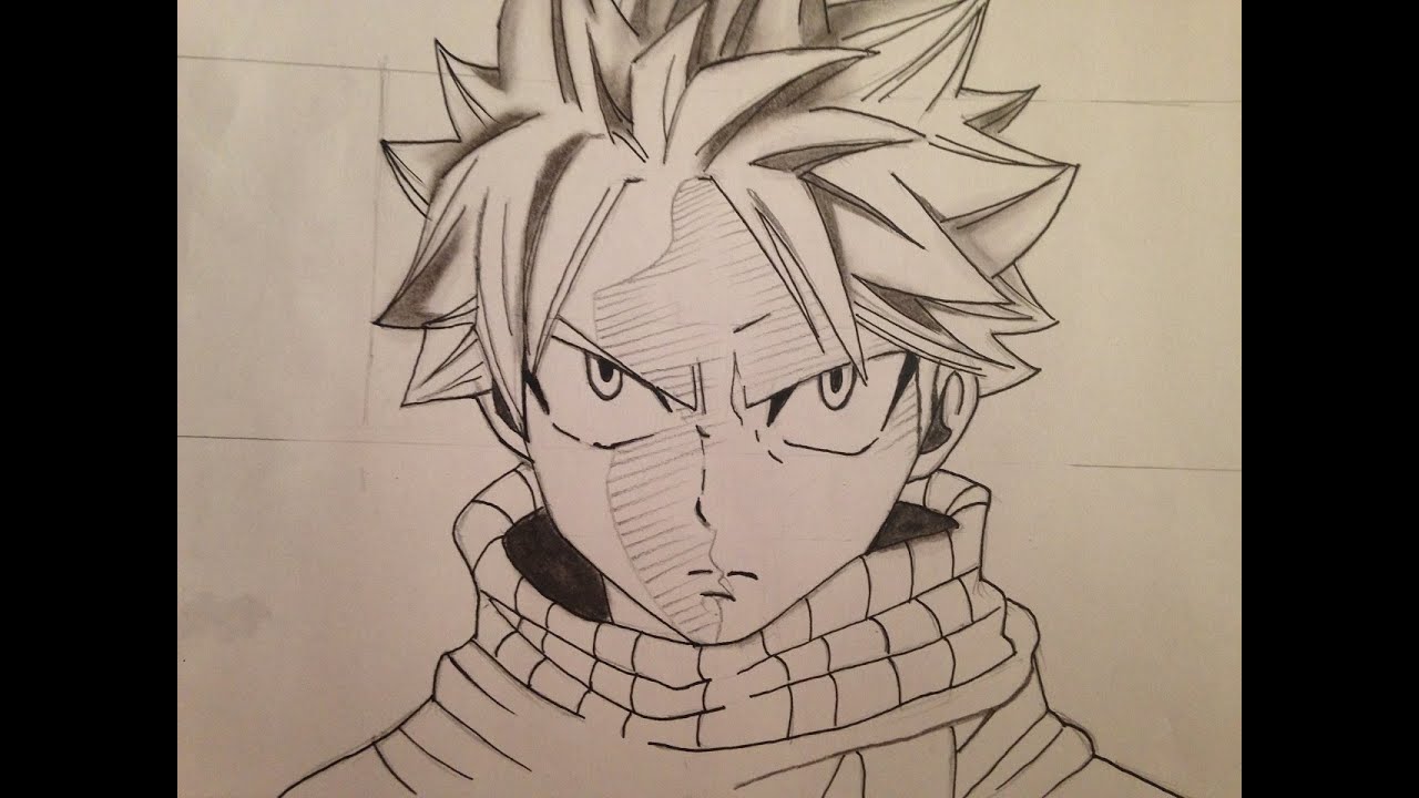 1280x720 How To Draw Natsu - Fairy Tail Drawing