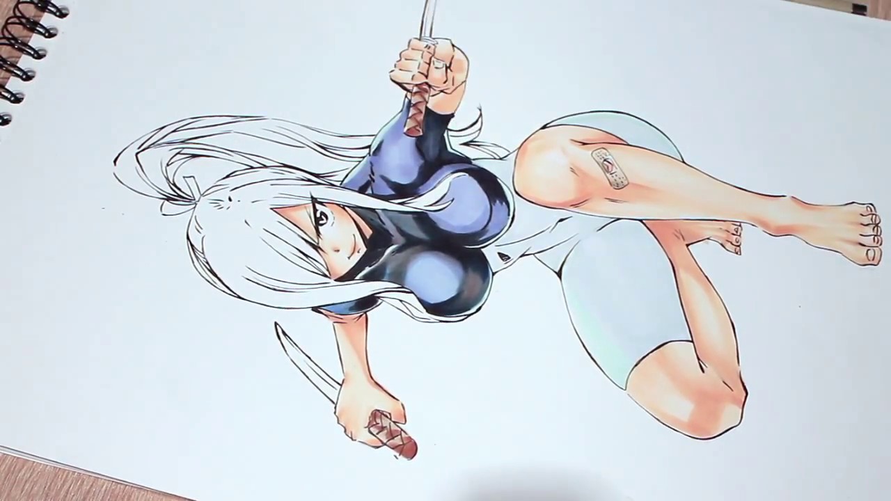 1280x720 Speed Drawing - Fairy Tail Erza Drawing