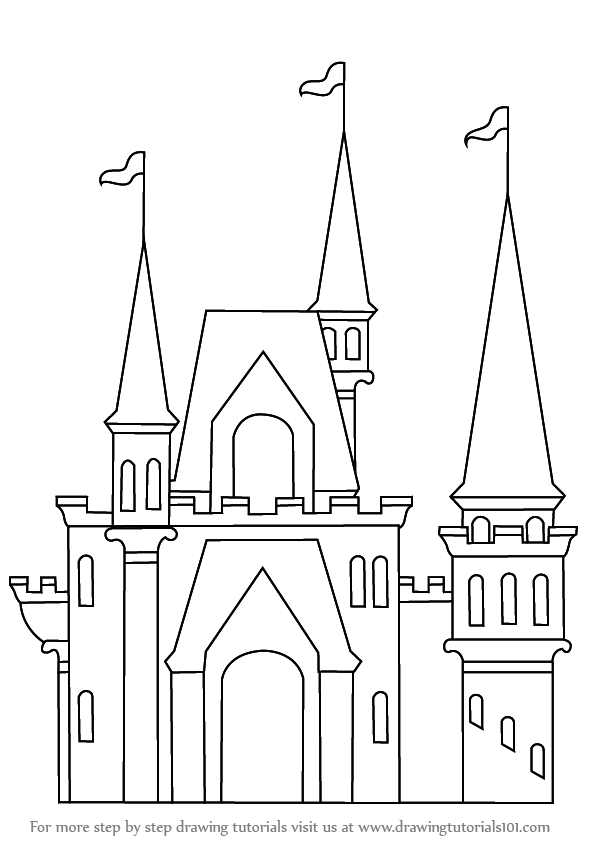 Fairytale Castle Drawing at PaintingValley.com | Explore collection of ...