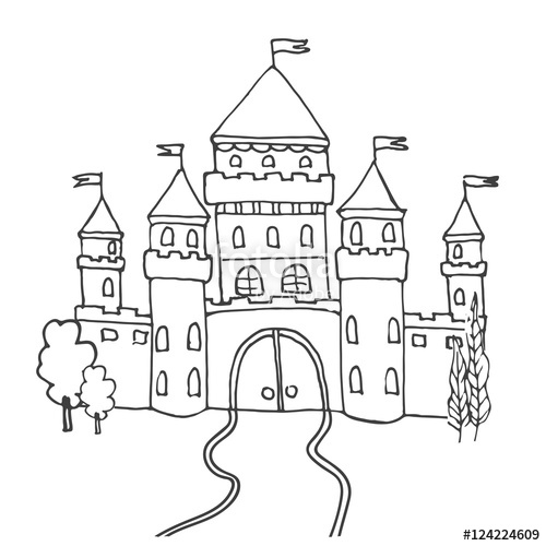 Fairytale Castle Drawing At Paintingvalley.com 