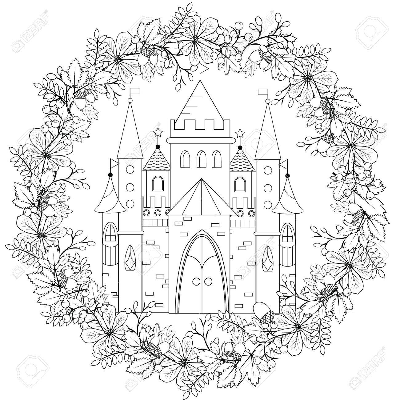 1300x1300 huge collection of 'fairy castle drawing' download more than - Fairytale Castle Drawing