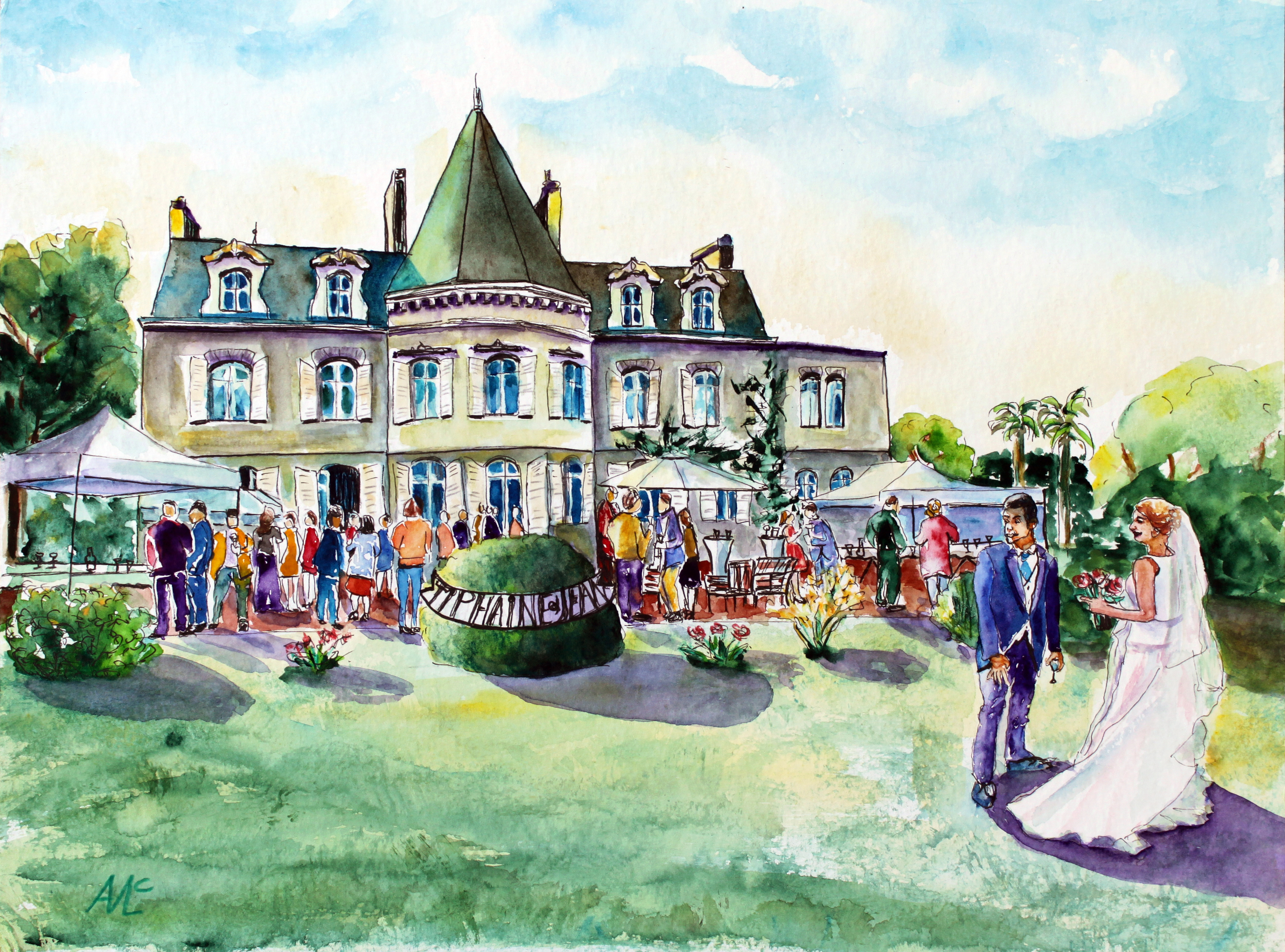 3486x2583 wedding - Fairytale Castle Drawing