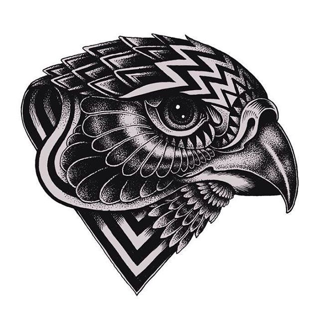 640x640 Falcon Head Design, Stickers Coming Soon Patterns! Patterns - Falcon Head Drawing
