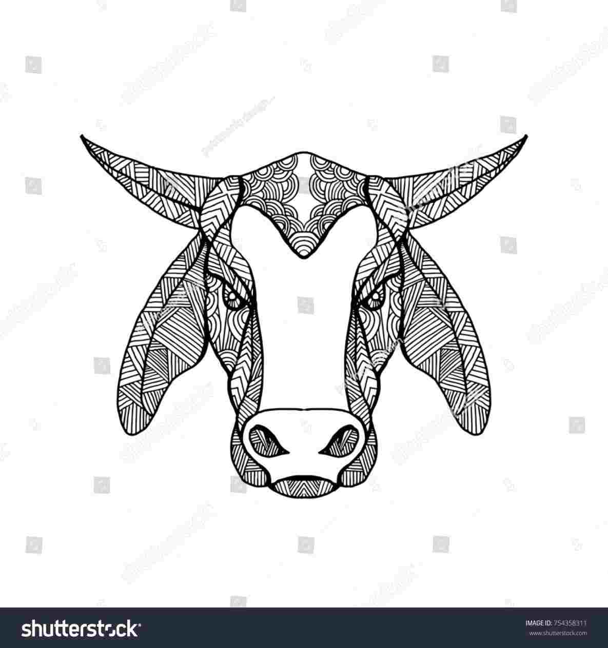 1185x1264 Bull Mandala Falcon Head Drawing Facing Front Style Illustration - Falcon Head Drawing