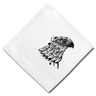 190x190 Head Of A Falcon Bandana Spreadshirt - Falcon Head Drawing
