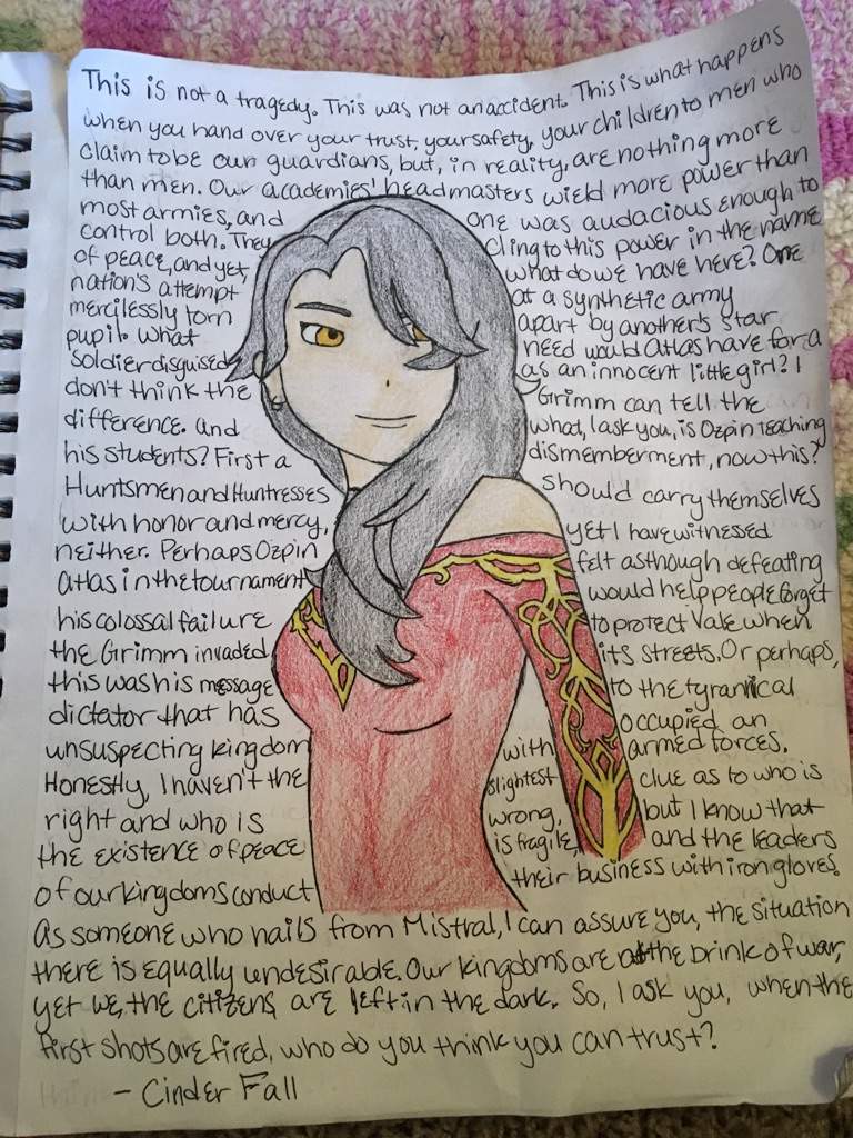 768x1024 cinder fall drawing rwby amino - Fall Drawing Ideas