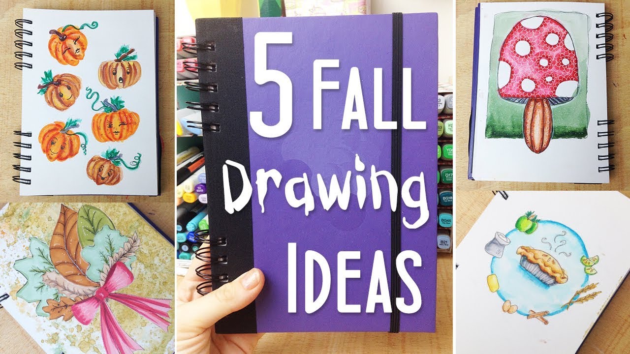 1280x720 fun fall art and drawing ideas ways to fill your sketchbook - Fall Drawing Ideas