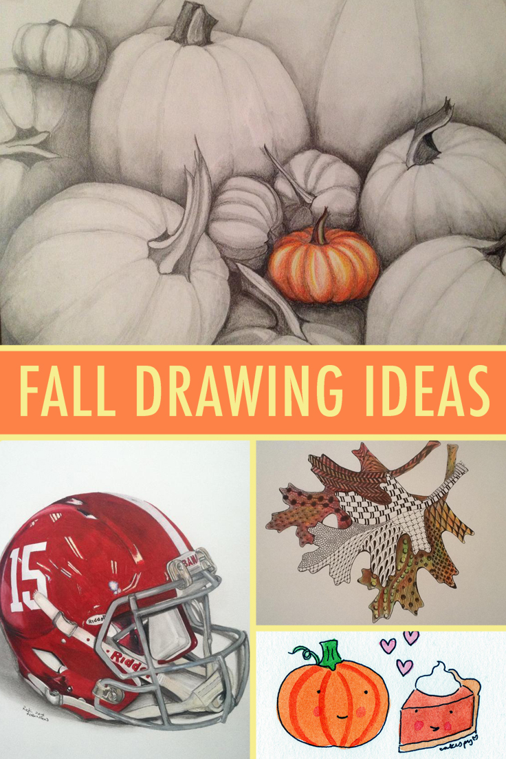 736x1102 fall drawing ideas to inspire you this season - Fall Drawing Pictures