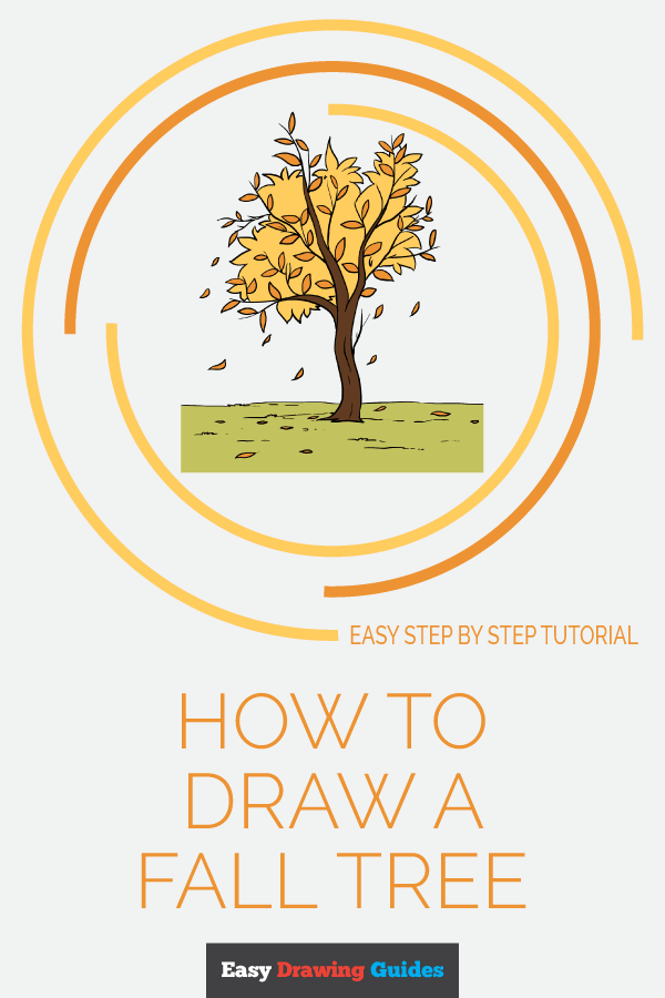 600x900 how to draw a fall tree - Fall Drawing Pictures