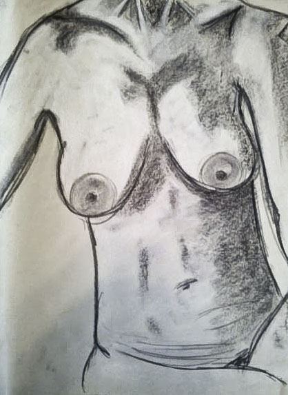 418x573 Charcoal Drawings - Fall Drawings