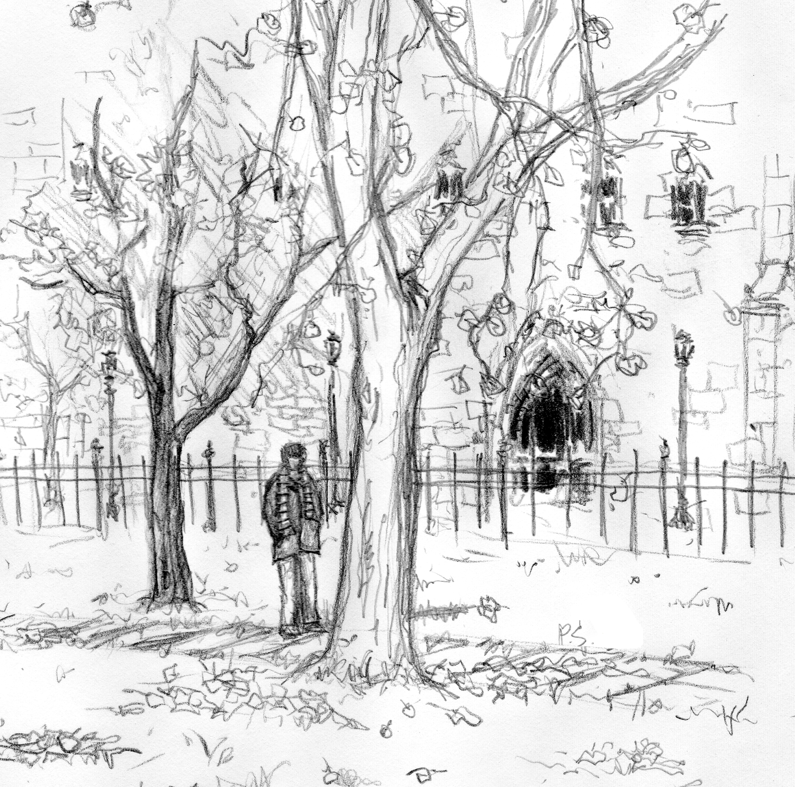 3114x3084 Fall People, Places, And Things - Fall Drawings